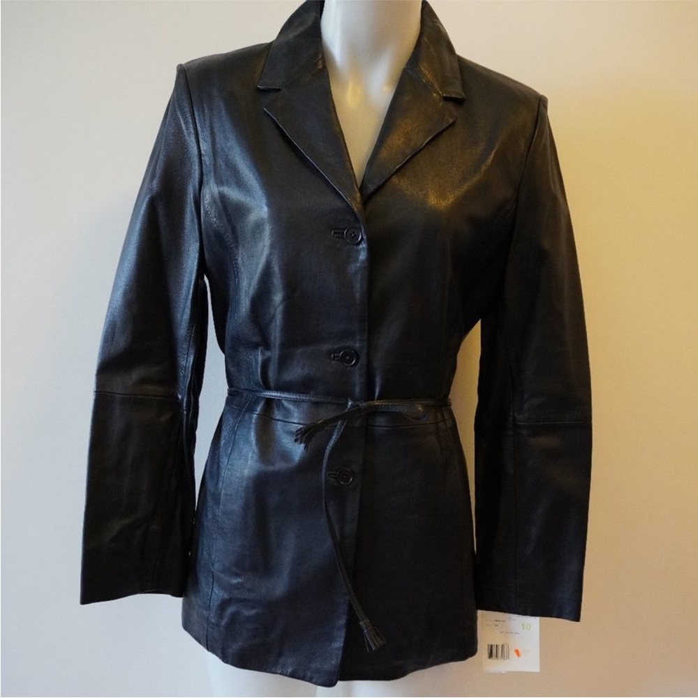 Liz Claiborne Black Leather Jacket